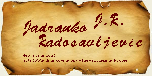 Jadranko Radosavljević vizit kartica